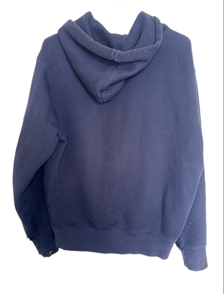 I Star in NY Hoodie back view showcasing a premium cotton material and stylish design.