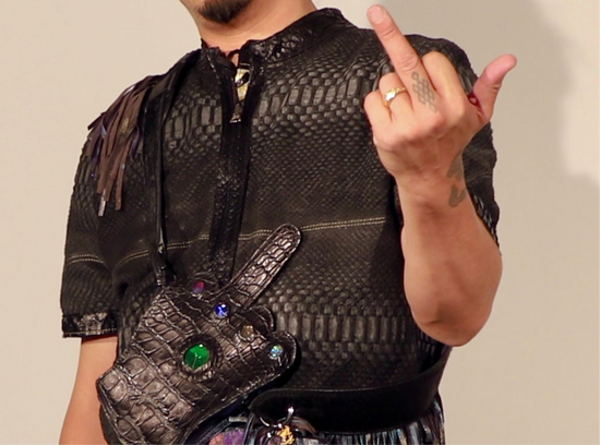 Infinity gauntlet cell phone bag